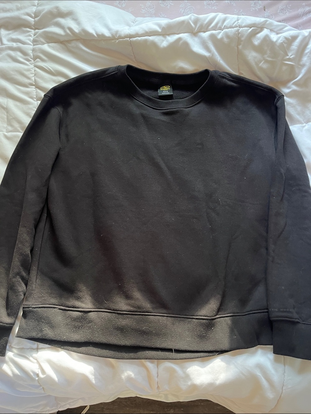 Athletic Works Black Men's Crewneck Sweatshirt